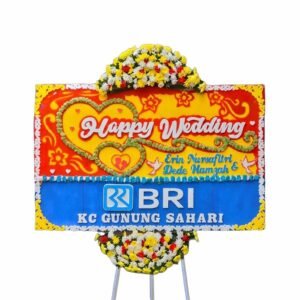 Bunga Papan Happy Wedding | Pernikahan Garut
