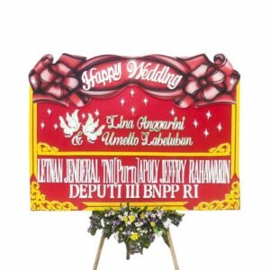 Bunga Papan Pernikahan - Wedding Kediri