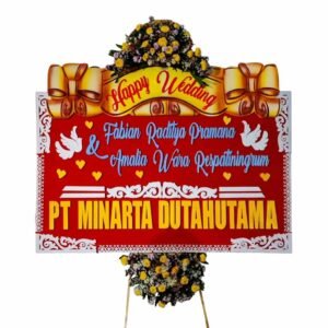 Bunga Papan Pernikahan - Wedding Kediri