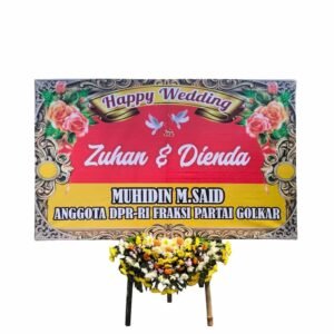 Bunga Papan Pernikahan - Wedding Madiun