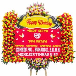 Bunga Papan Pernikahan - Wedding Magelang