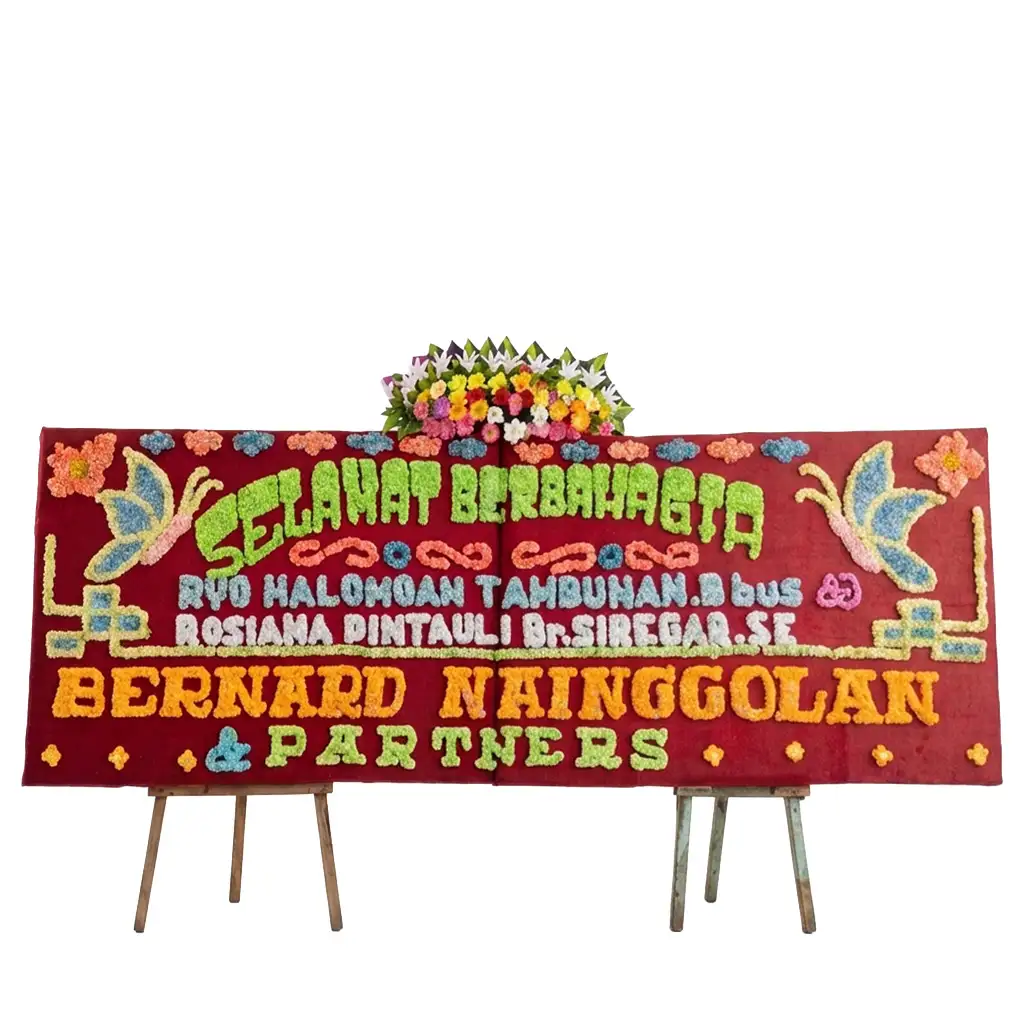 Bunga papan wedding | pernikahan Medan