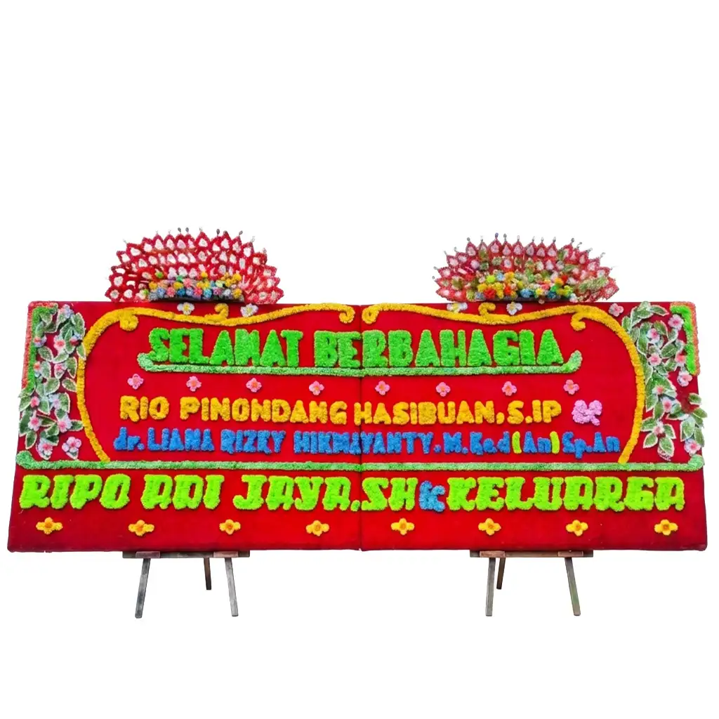 Bunga papan wedding | pernikahan Medan