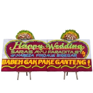 Bunga papan wedding | pernikahan Medan