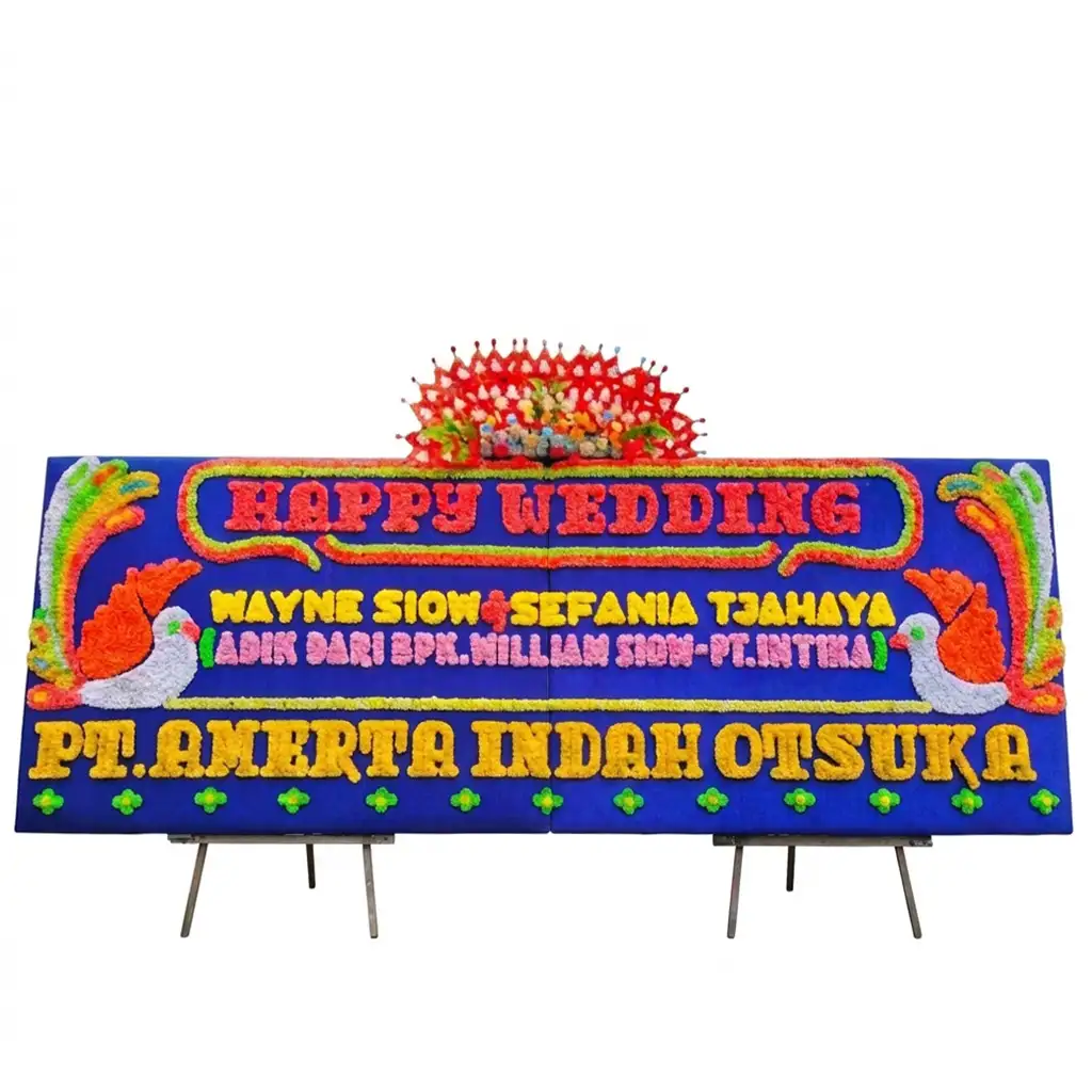 Bunga papan wedding | pernikahan Medan
