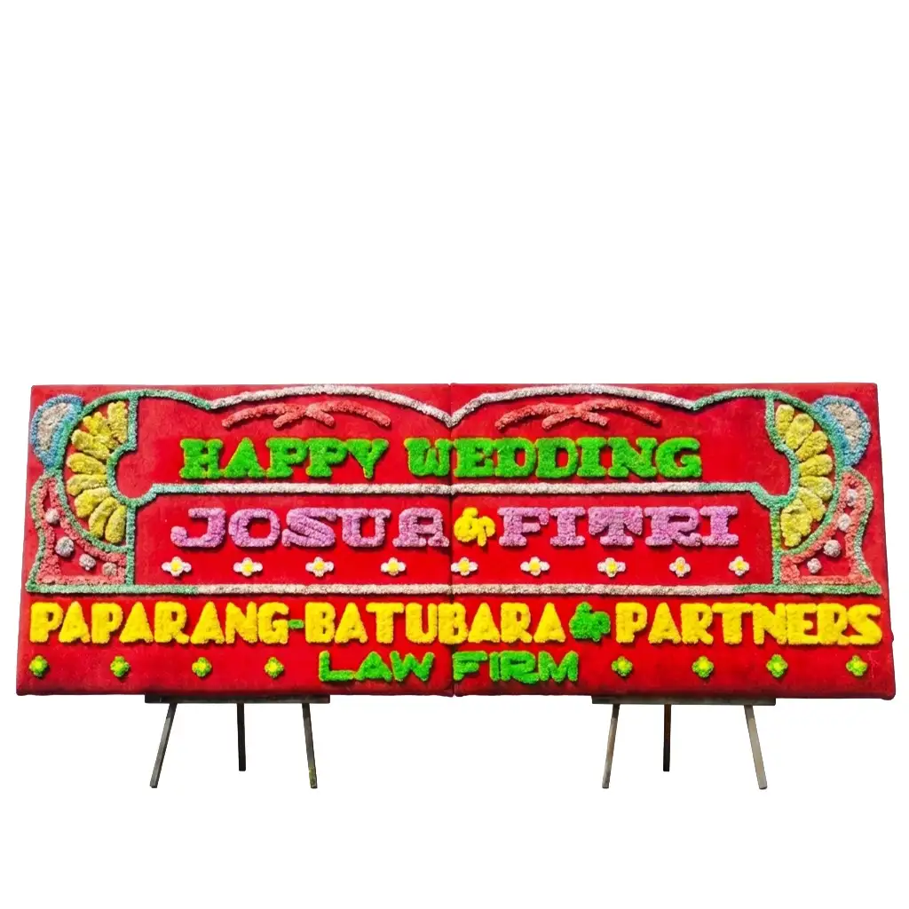 Bunga Papan wedding | pernikahan Medan