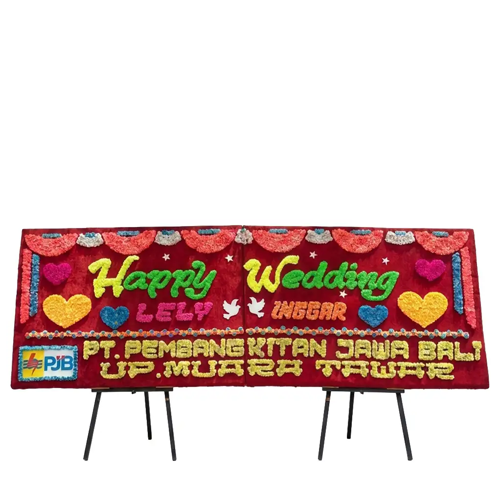 Bunga Papan Wedding - Pernikahan Palembang