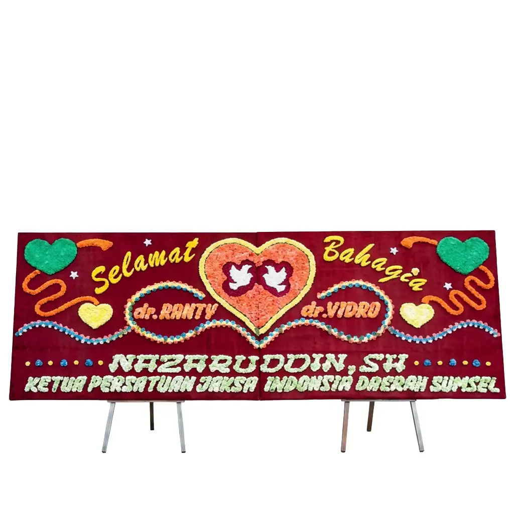 Bunga Papan Wedding - Pernikahan Palembang