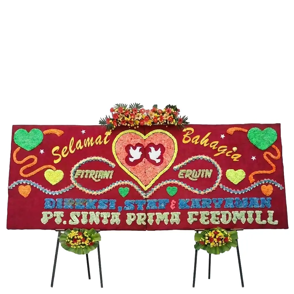 Bunga Papan Wedding - Pernikahan Palembang
