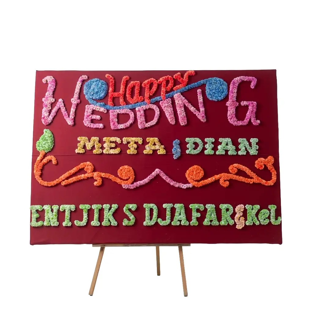 Bunga Papan Wedding - Pernikahan Palembang
