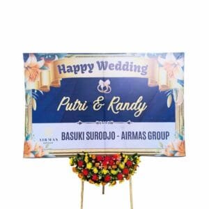 Bunga Papan Happy Wedding | Pernikahan Pasuruan