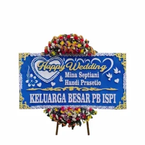 Bunga Papan Happy Wedding | Pernikahan Purwakarta