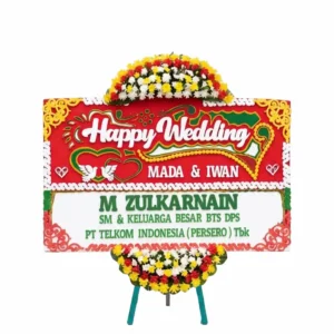 Bunga Papan Happy Wedding | Pernikahan Purwakarta