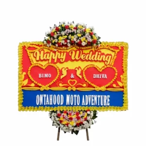 Bunga Papan Happy Wedding | Pernikahan Purwakartav