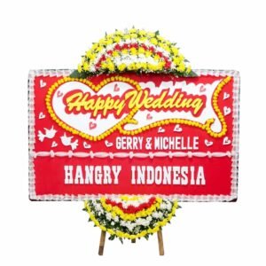 Bunga Papan Pernikahan - Wedding Serang