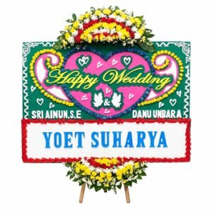 Bunga Papan Pernikahan - Wedding Serang