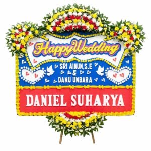 Bunga Papan Pernikahan - Wedding Serang