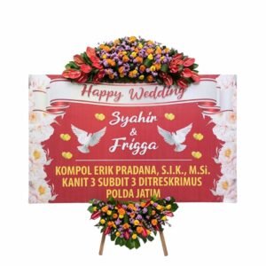 Bunga Papan Pernikahan - Wedding Sidoarjo
