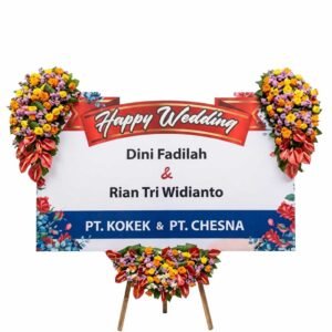Bunga Papan Pernikahan - Wedding Sidoarjo