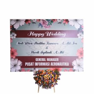 Bunga Papan Pernikahan - Wedding Sidoarjo