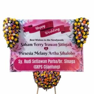 Bunga Papan Pernikahan - Wedding Sidoarjo