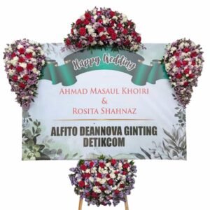 Bunga Papan Pernikahan - Wedding Sidoarjo