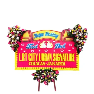Bunga Papan Wedding - Pernikahan Surabaya