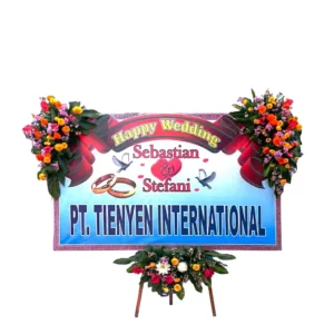 Bunga Papan Wedding - Pernikahan Surabaya