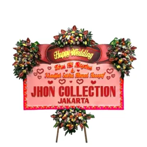 Bunga Papan Wedding - Pernikahan Surabaya