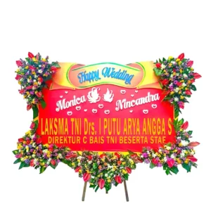 Bunga Papan Wedding - Pernikahan Surabaya