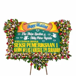 Bunga Papan Wedding - Pernikahan Surabaya