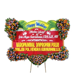 Bunga Papan Wedding - Pernikahan Surabaya