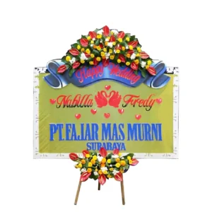 Bunga Papan Wedding - Pernikahan Surabaya