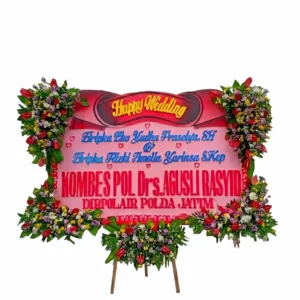 Bunga Papan Wedding - Pernikahan Surabaya