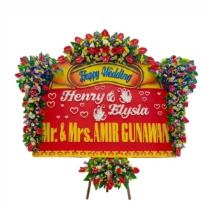 Bunga Papan Wedding - Pernikahan Surabaya