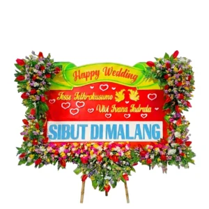 Bunga Papan Wedding - Pernikahan Surabaya