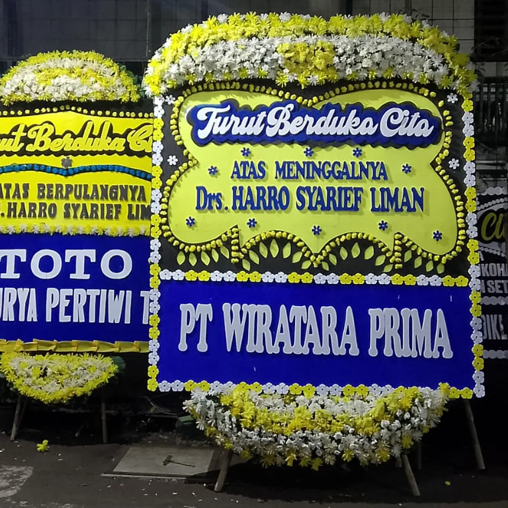 Bunga Papan Duka Cita RS. St. Carolus Jakarta Pusat